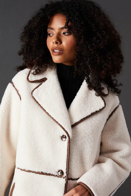 Contrast Bonded Coat