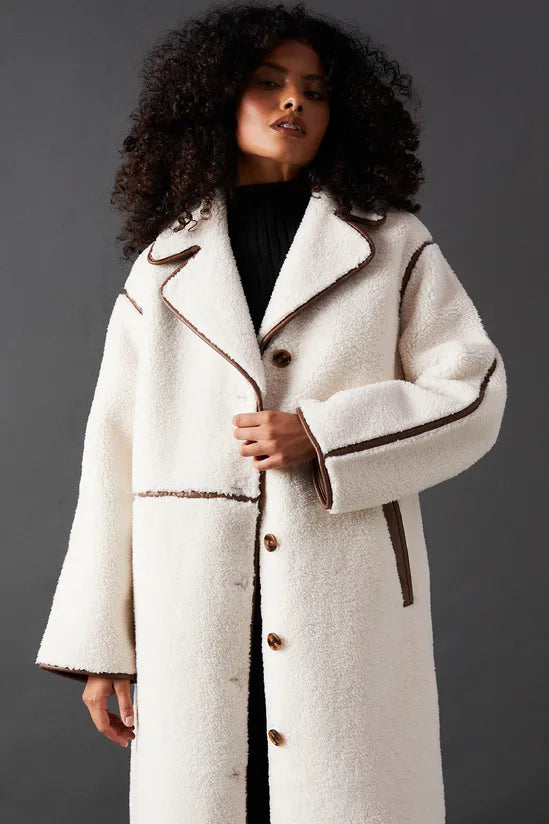 Contrast Bonded Coat