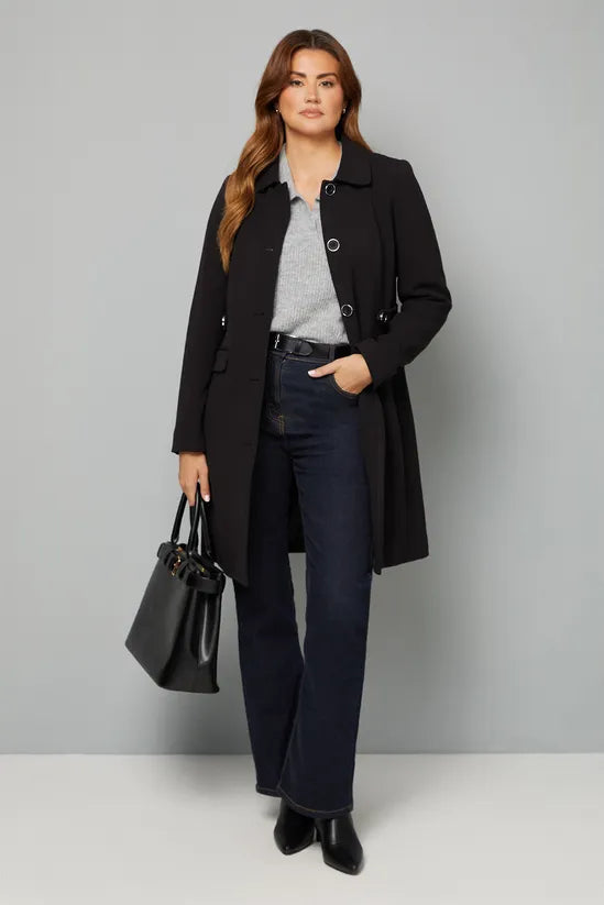 Double Crepe Pea Coat