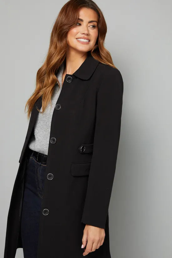 Double Crepe Pea Coat