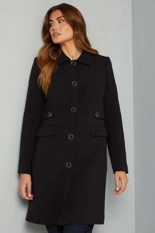 Double Crepe Pea Coat